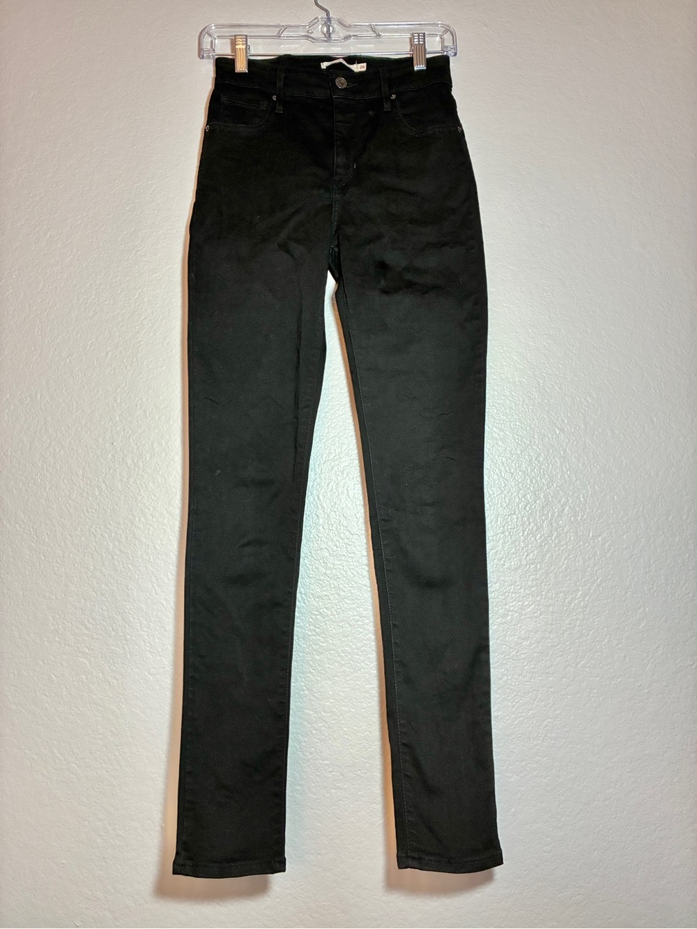Levi's 721 High Rise Skinny Black Jeans Women's Size 26 Classic Red Tab Casual